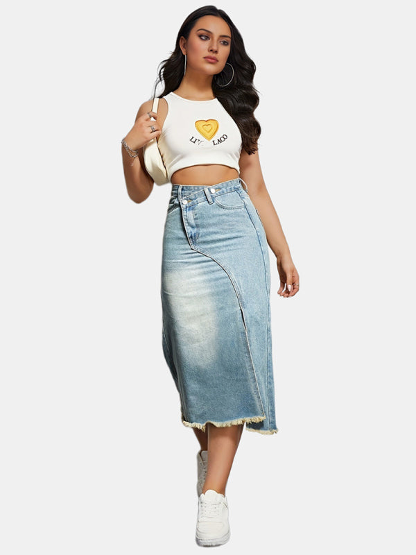 Jupe fend'jean